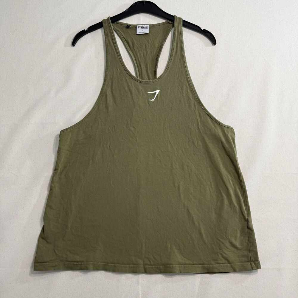 Gymshark Tank Top Mens Large Graphic Logo Workout Gym Training